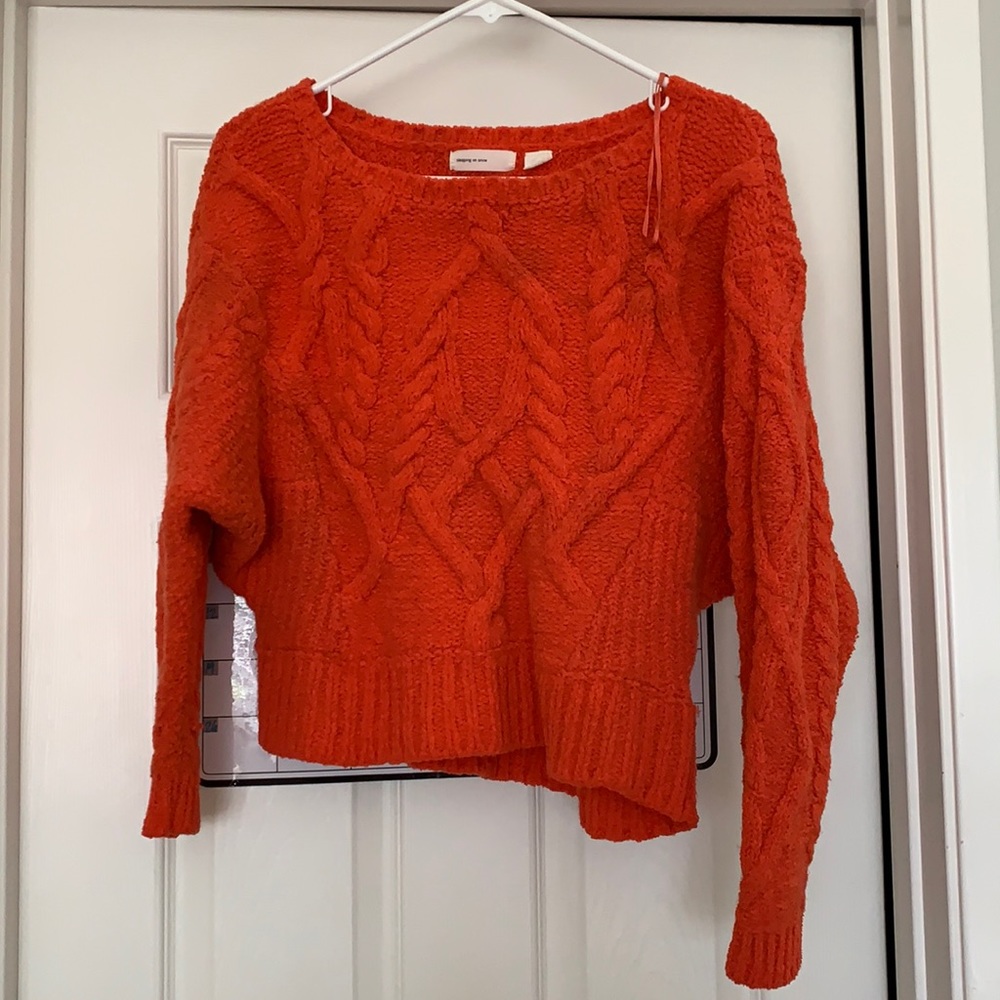 Orange sweater!